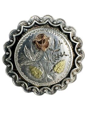 Silver Victorian Sweetheart Brooch